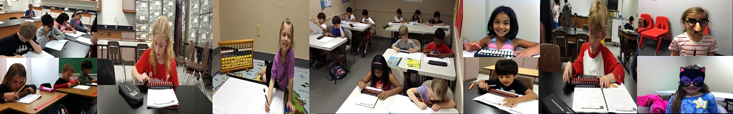 Children engaged in classroom activities and learning.