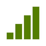 Green signal bars on black background.